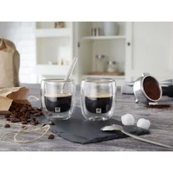 Zwilling Dubbelwandig Espressoglazenset, 2-delig -Kook Warm Verkoopwinkel 000007904