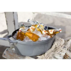 Staub Gietijzeren Braadpan 31 Cm / 5,5 L, Ovaal, Grafietgrijs -Kook Warm Verkoopwinkel 000010999