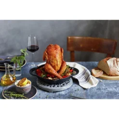 Staub Kippenbrader 24 Cm, Zwart 12 Staub Kippenbrader 24 Cm, Zwart -Kook Warm Verkoopwinkel 000016749