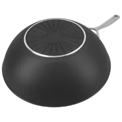 Demeyere Wok Vlakke Bodem Duraslide Titanium 30 Cm 12 Demeyere Wok Vlakke Bodem Duraslide Titanium 30 Cm -Kook Warm Verkoopwinkel 000024533