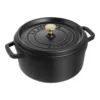 Staub Gietijzeren Braadpan 24 Cm / 3,8 L, Rond, Zwart