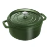 Staub Gietijzeren Braadpan 24 Cm / 3,8 L, Rond, Basilicum -Kook Warm Verkoopwinkel 1003973 2