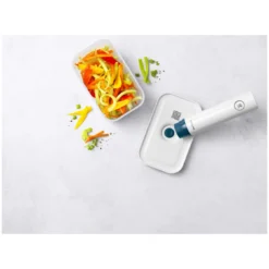 Zwilling Vacuümdoos M, Kunststof, Semitransparan-La-Mer Blauw -Kook Warm Verkoopwinkel 272663 ZWI BOX Plastik M Top L1 0002