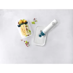 Zwilling Vacuüm Brooddoos M, Kunststof, Semitransparan-La-Mer Blauw -Kook Warm Verkoopwinkel 272683 ECO LunchBox M Plastik Top O1 0002