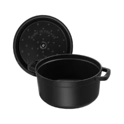 Staub Gietijzeren Braadpan 24 Cm / 3,8 L, Rond, Zwart -Kook Warm Verkoopwinkel 40500 241 0 6