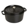 Staub Gietijzeren Braadpan 28 Cm / 6,75 L, Rond, Zwart