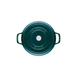 Staub Gietijzeren Braadpan 28 Cm / 6,75 L, Rond, La-mer -Kook Warm Verkoopwinkel 40501 115 0 3