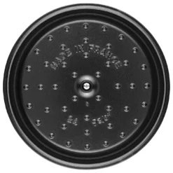 Staub Gietijzeren Braadpan 24 Cm / 3,8 L, Rond, White Truffle -Kook Warm Verkoopwinkel 40501 412 0 6