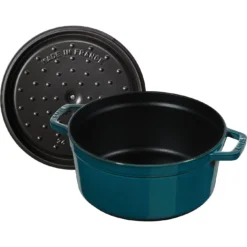 Staub Gietijzeren Braadpan 28 Cm / 6,75 L, Rond, La-mer -Kook Warm Verkoopwinkel 40501115 5