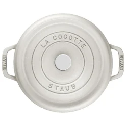 Staub Gietijzeren Braadpan 26 Cm / 5,25 L, Rond, White Truffle -Kook Warm Verkoopwinkel 40501413 2