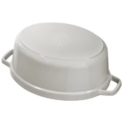 Staub Gietijzeren Braadpan 31 Cm / 5,5 L, Ovaal, White Truffle -Kook Warm Verkoopwinkel 40501416 4
