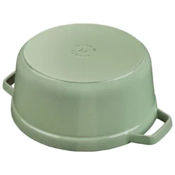 Staub Gietijzeren Braadpan 26 Cm / 5,25 L, Rond, Salie -Kook Warm Verkoopwinkel 40505 364 4
