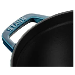 Staub Gietijzeren Braadpan 24 Cm / 3,8 L, Rond, La-mer -Kook Warm Verkoopwinkel 40508 654 0 3