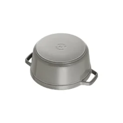 Staub Gietijzeren Braadpan 18 Cm / 1,7 L, Rond, Grafietgrijs -Kook Warm Verkoopwinkel 40509 304 0 6
