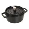 Staub Gietijzeren Braadpan 22 Cm / 2,5 L, Rond, Zwart -Kook Warm Verkoopwinkel 40509 305 0 1