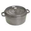 Staub Gietijzeren Braadpan 28 Cm / 6,75 L, Rond, Grafietgrijs -Kook Warm Verkoopwinkel 40509 314 0 1