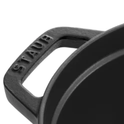 Staub Gietijzeren Braadpan 33 Cm / 6,75 L, Ovaal, Zwart -Kook Warm Verkoopwinkel 40509 315 0 6