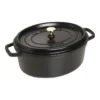 Staub Gietijzeren Braadpan 31 Cm / 5,5 L, Ovaal, Zwart -Kook Warm Verkoopwinkel 40509 319 0 1