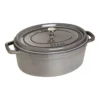 Staub Gietijzeren Braadpan 33 Cm / 6,75 L, Ovaal, Grafietgrijs -Kook Warm Verkoopwinkel 40509 324 0 2