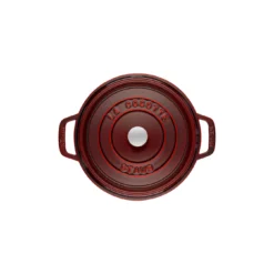Staub Gietijzeren Braadpan 28 Cm / 6,75 L, Rond, Grenadine Rood -Kook Warm Verkoopwinkel 40509 355 0 2