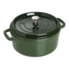 Staub Gietijzeren Braadpan 26 Cm / 5,25 L, Rond, Basilicum -Kook Warm Verkoopwinkel 40509 356 0 1