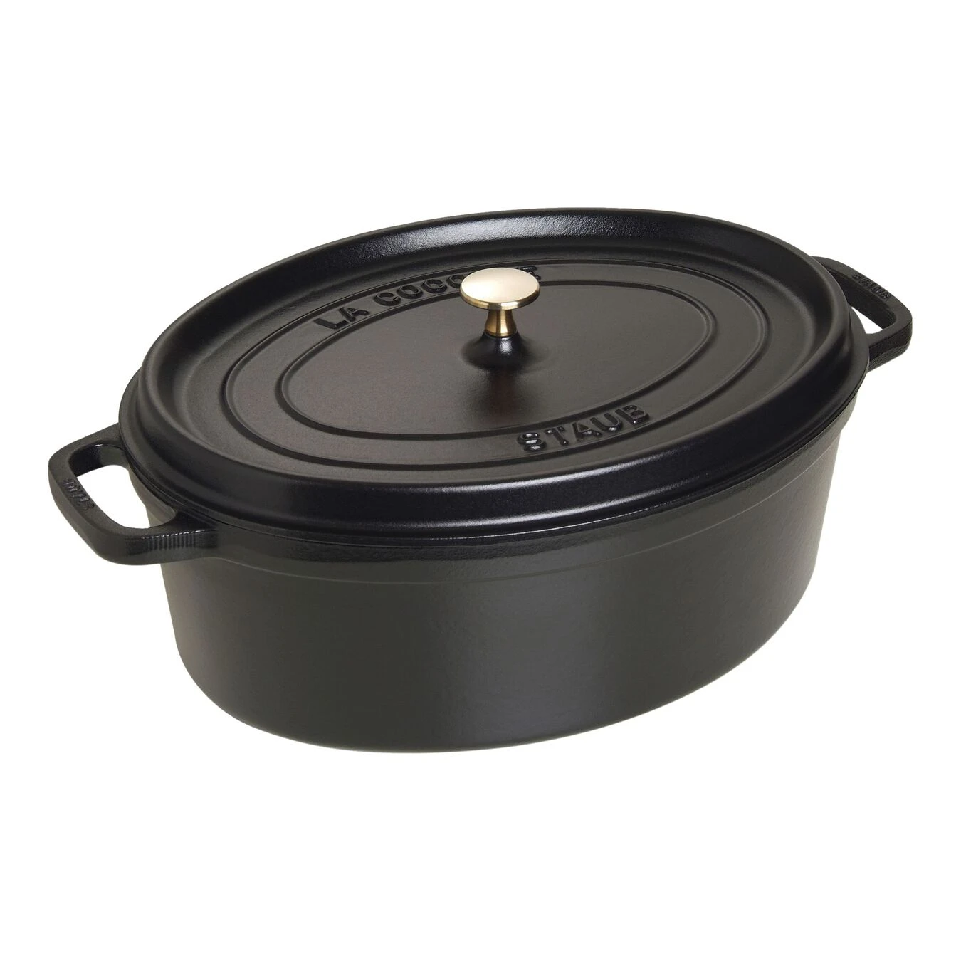 Staub Gietijzeren Braadpan 37 Cm / 8 L, Ovaal, Zwart 3 Staub Gietijzeren Braadpan 37 Cm / 8 L, Ovaal, Zwart
