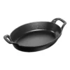 Staub Ovenschaal 24 Cm, Ovaal, Zwart 2 Staub Ovenschaal 24 Cm, Ovaal, Zwart -Kook Warm Verkoopwinkel 40509 393 0 1
