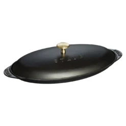Staub Ovenschaal Met Deksel 31 Cm, Ovaal, Zwart -Kook Warm Verkoopwinkel 40509 400 0 3