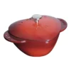 Staub Gietijzeren Braadpan 20 Cm / 1,75 L, Hart, Kersenrood -Kook Warm Verkoopwinkel 40509 798 0 1
