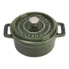 Staub Mini Braadpan 10 Cm / 250 Ml, Rond, Basilicum -Kook Warm Verkoopwinkel 40509 804 0 1