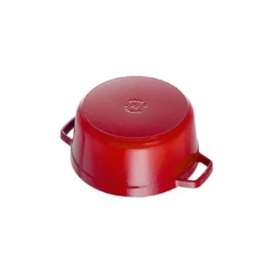 Staub Gietijzeren Braadpan 30 Cm / 8,4 L, Rond, Kersenrood -Kook Warm Verkoopwinkel 40509 814 0 6 2