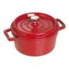 Staub Gietijzeren Braadpan 22 Cm / 2,5 L, Rond, Kersenrood -Kook Warm Verkoopwinkel 40509 825 1
