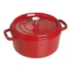 Staub Gietijzeren Braadpan 26 Cm / 5,25 L, Rond, Kersenrood -Kook Warm Verkoopwinkel 40509 835 0 2