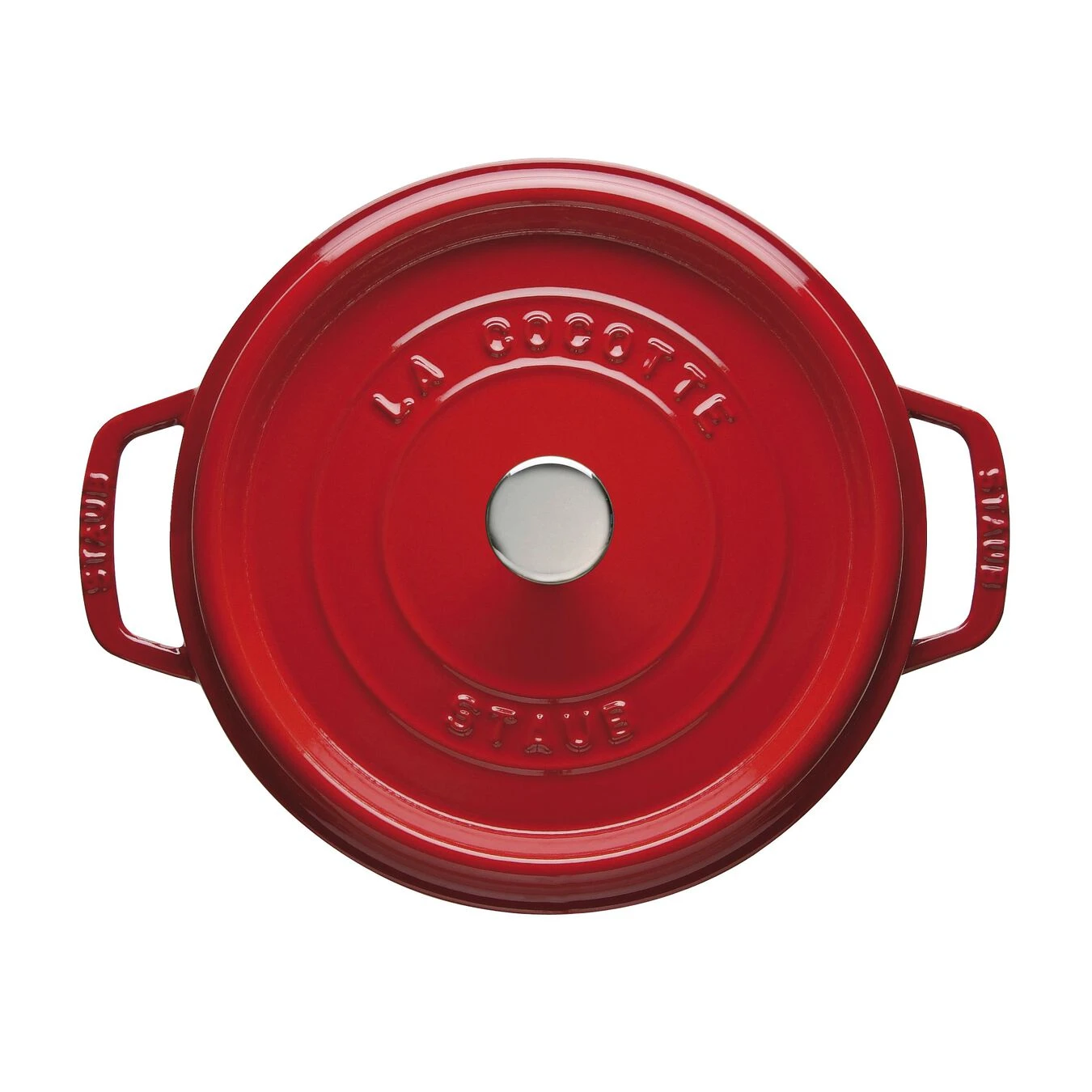 Staub Gietijzeren Braadpan 28 Cm / 6,75 L, Rond, Kersenrood 5 Staub Gietijzeren Braadpan 28 Cm / 6,75 L, Rond, Kersenrood - Afbeelding 3