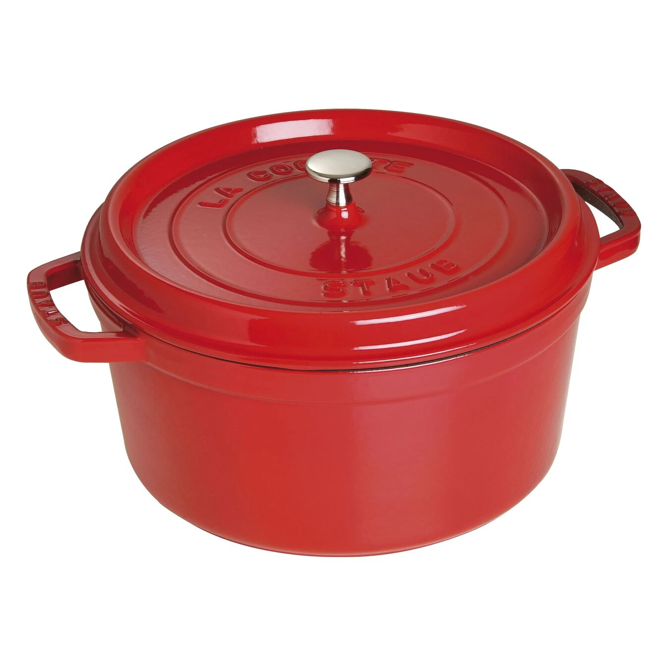 Staub Gietijzeren Braadpan 28 Cm / 6,75 L, Rond, Kersenrood 3 Staub Gietijzeren Braadpan 28 Cm / 6,75 L, Rond, Kersenrood