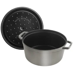 Staub Gietijzeren Braadpan 30 Cm / 8,4 L, Rond, Grafietgrijs 12 Staub Gietijzeren Braadpan 30 Cm / 8,4 L, Rond, Grafietgrijs -Kook Warm Verkoopwinkel 40509 862 0 000000883
