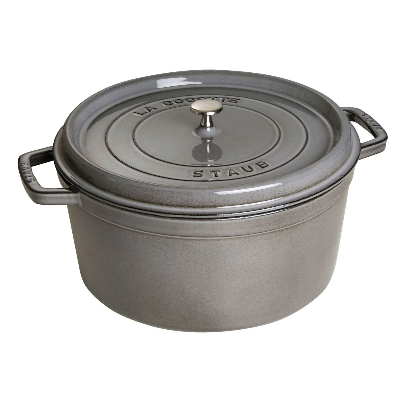 Staub Gietijzeren Braadpan 30 Cm / 8,4 L, Rond, Grafietgrijs 3 Staub Gietijzeren Braadpan 30 Cm / 8,4 L, Rond, Grafietgrijs