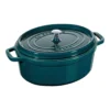 Staub Gietijzeren Braadpan 31 Cm / 5,5 L, Ovaal, La-mer -Kook Warm Verkoopwinkel 40510 598 0 1