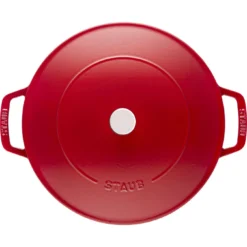 Staub Sauteerpan Chistera 24 Cm / 2,5 L, Kersenrood -Kook Warm Verkoopwinkel 40511 474 0 5 1