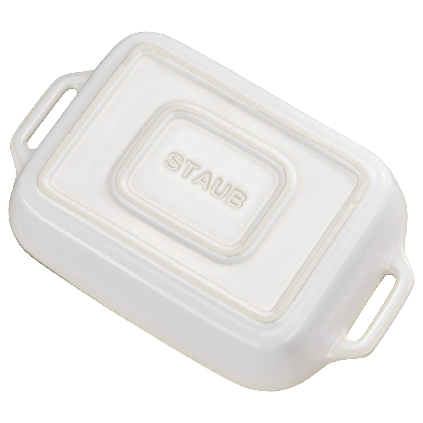 Staub Ovenschaal 27 Cm, Rechthoekig, Ivoorwit 5 Staub Ovenschaal 27 Cm, Rechthoekig, Ivoorwit - Afbeelding 3