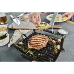 Staub Grillpan Met Schenktuit 24 X 24 Cm, Zwart -Kook Warm Verkoopwinkel 424418857