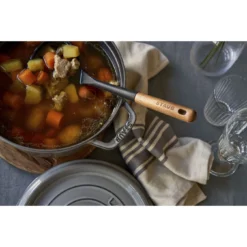 Staub Gietijzeren Braadpan 24 Cm / 3,8 L, Rond, Grafietgrijs -Kook Warm Verkoopwinkel 424424407