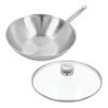 Demeyere Wok Met Glazen Deksel 30 Cm 2 Demeyere Wok Met Glazen Deksel 30 Cm -Kook Warm Verkoopwinkel 5412191000571 52930 NP