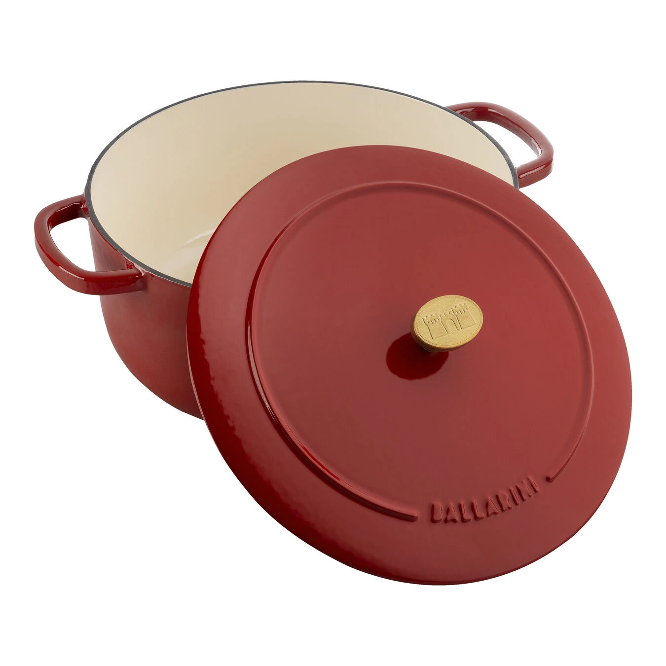 Ballarini Gietijzeren Braadpan 24 Cm / 4 L, Rond, Rood 4 Ballarini Gietijzeren Braadpan 24 Cm / 4 L, Rond, Rood - Afbeelding 3