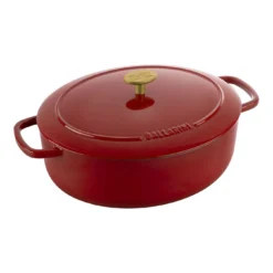 Ballarini Gietijzeren Braadpan 29 Cm / 4,5 L, Ovaal, Rood