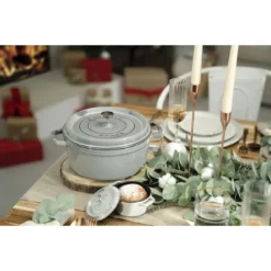 Staub Gietijzeren Braadpan 22 Cm / 2,5 L, Rond, Grafietgrijs -Kook Warm Verkoopwinkel 750047423