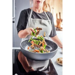 Demeyere Wok Vlakke Bodem Ceraforce 28 Cm -Kook Warm Verkoopwinkel 750057286