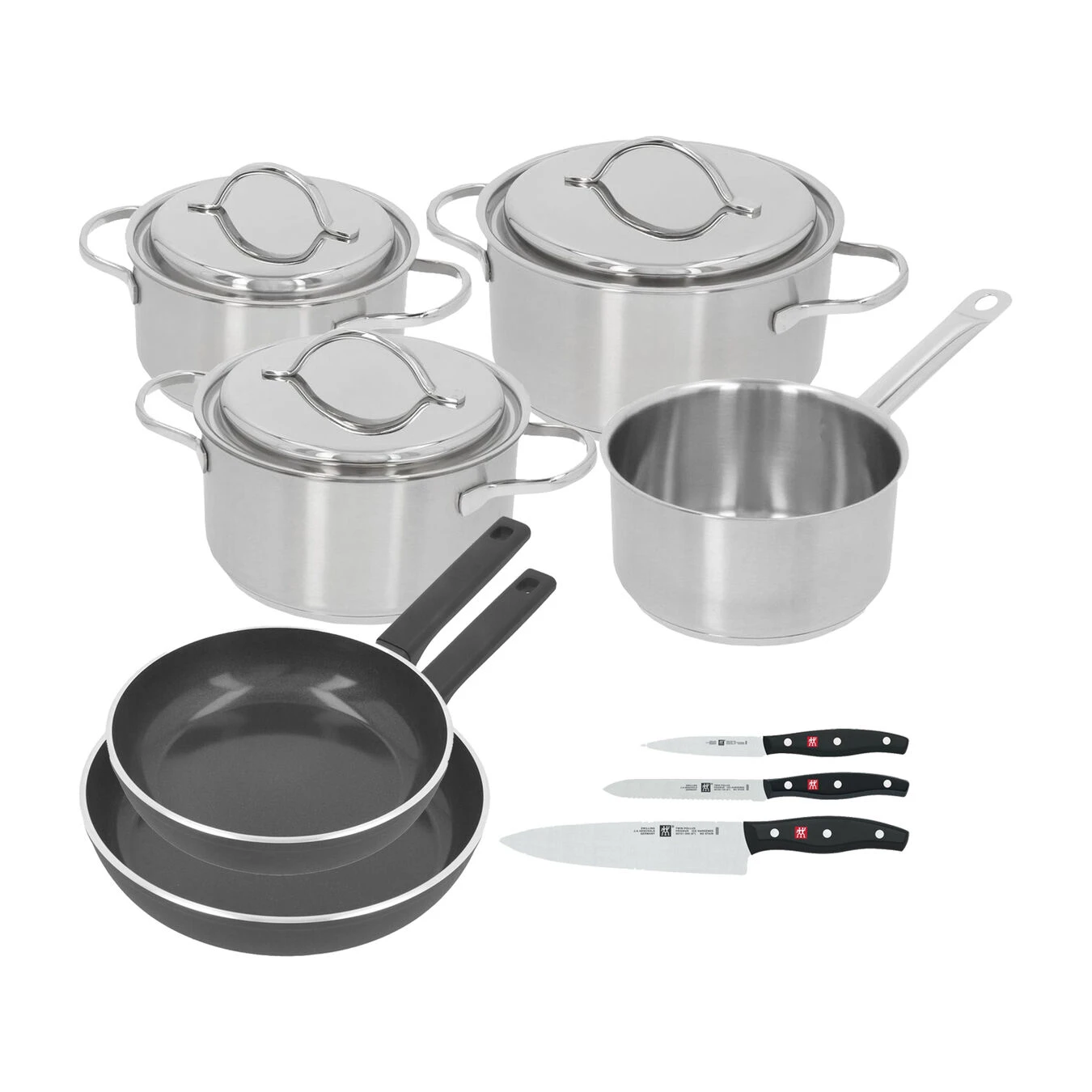 Demeyere Kookgerei- En Messenset, 9-Delig 3 Demeyere Kookgerei- En Messenset, 9-Delig