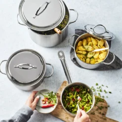 Demeyere Kookgerei- En Messenset, 9-Delig 9 Demeyere Kookgerei- En Messenset, 9-Delig -Kook Warm Verkoopwinkel Resto 3