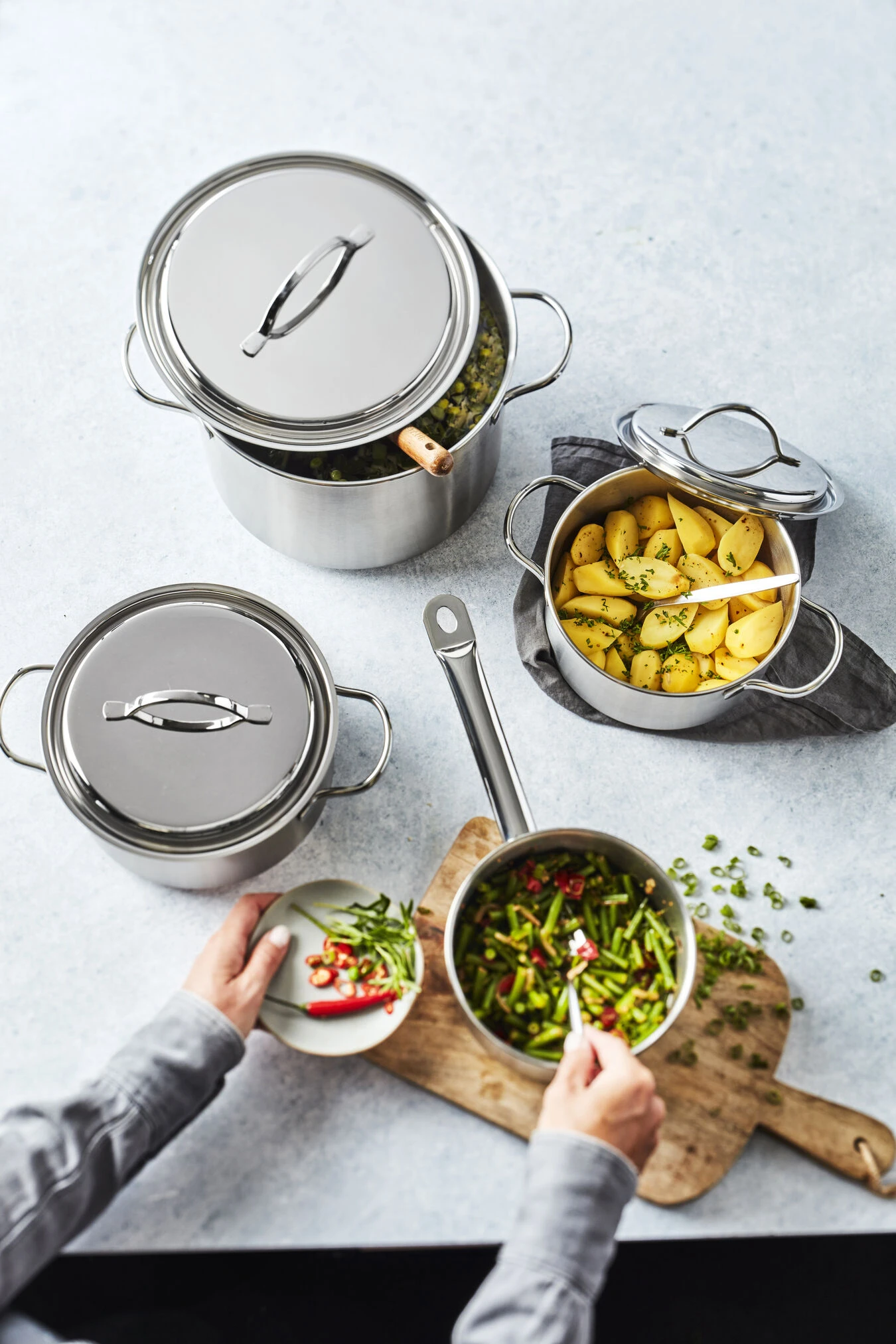 Demeyere Kookgerei- En Messenset, 9-Delig 6 Demeyere Kookgerei- En Messenset, 9-Delig - Afbeelding 4